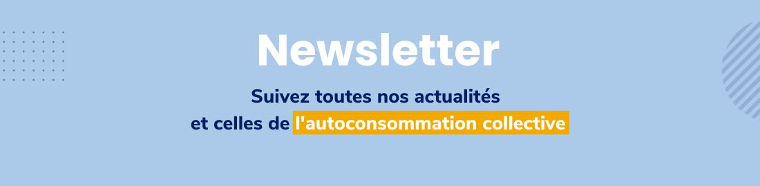 Bandeau Newsletter autoconsommation collective