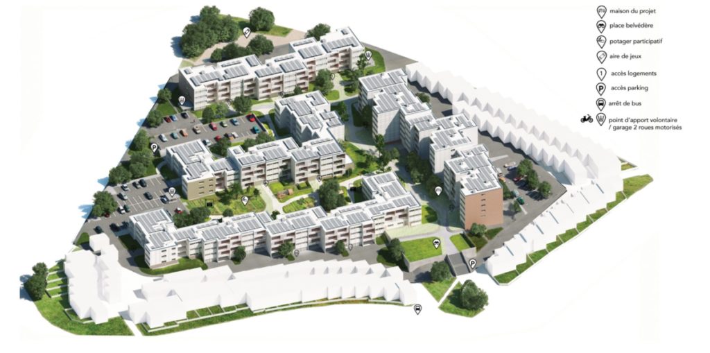 Autoconsommation collective avec Habitat Hauts-de-France pour la residence arc-en-ciel