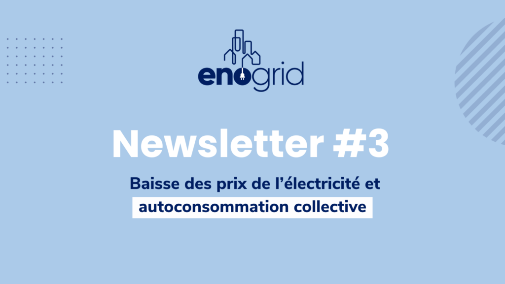 Newsletter Enogrid variation des prix de l'électricité