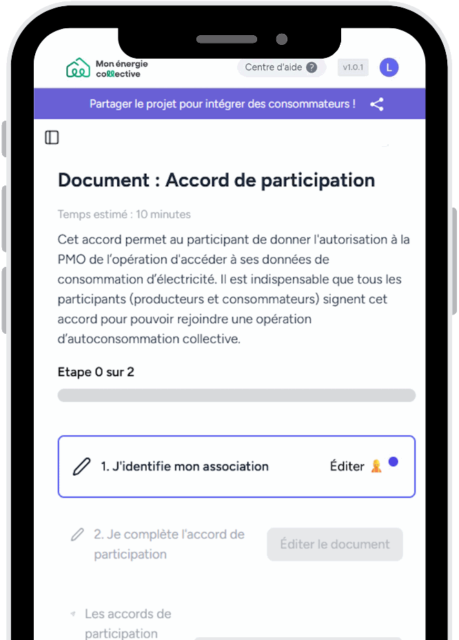 Accords de participation autoconsommation collective