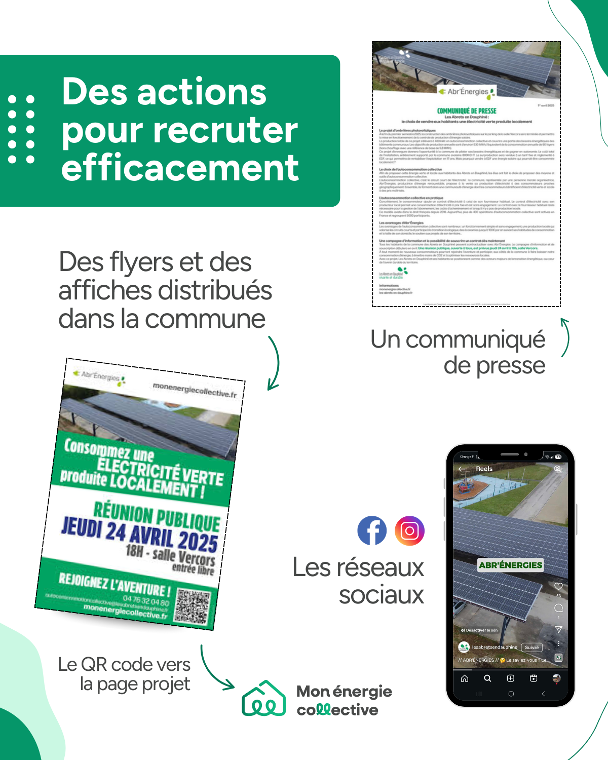 Communication recrutement autoconsommation collective Abr'énergie