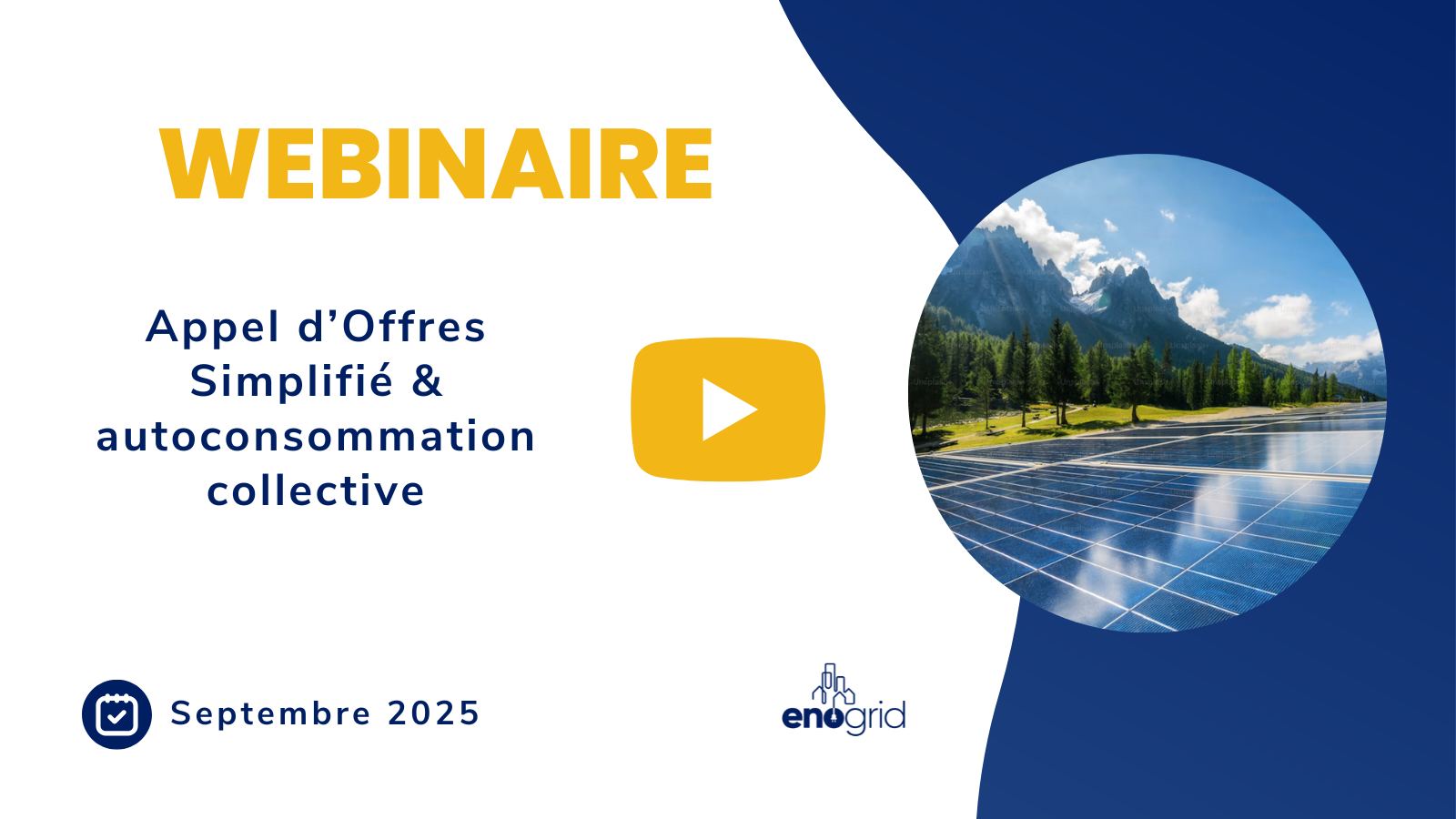 Replay Webinaire Appel d'offres simplifies et autoconsommation collective