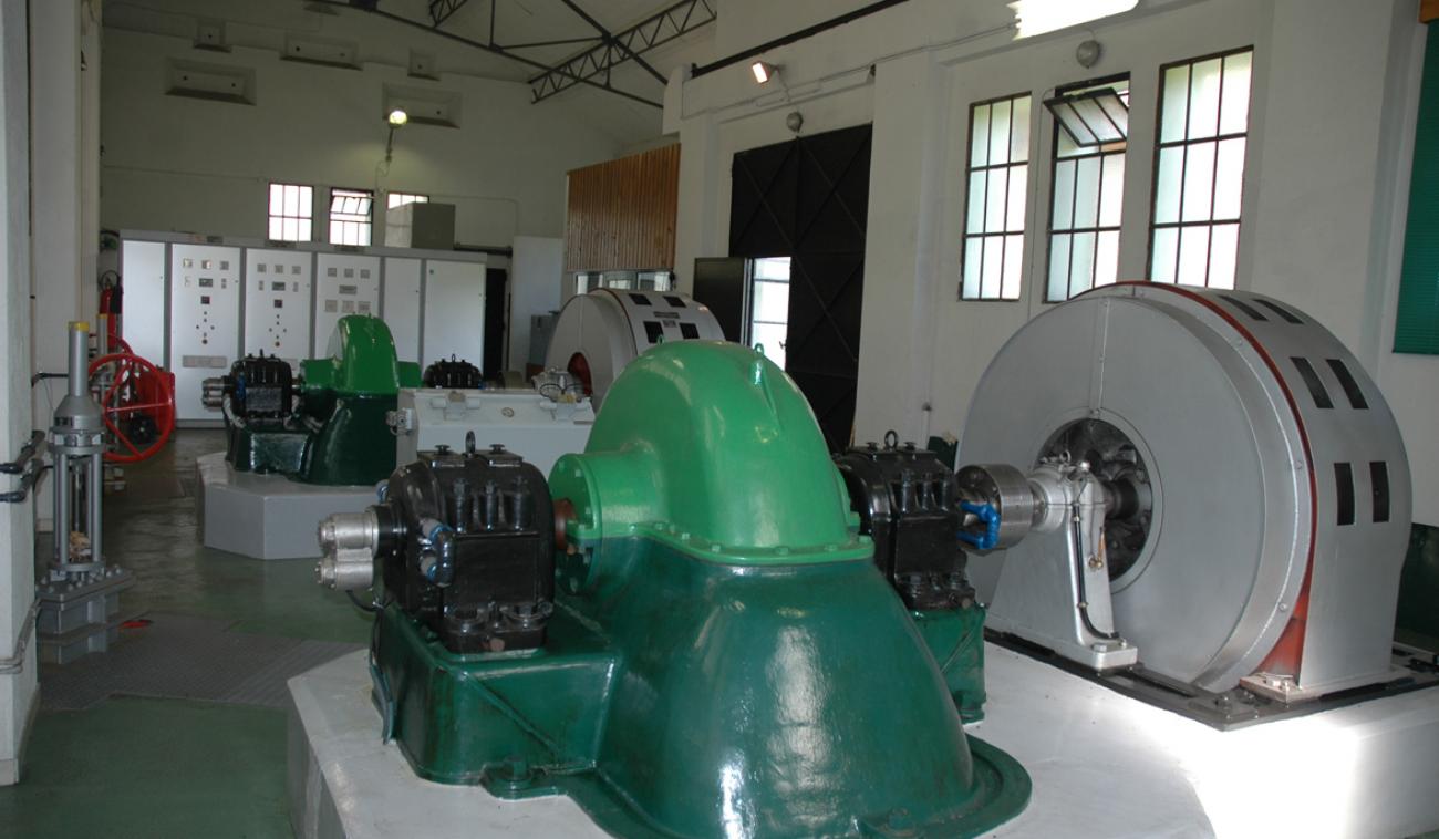 Turbines de la centrale hydroélectrique de St Léger exploitée par la Société Hydroélectrique d'Argentine Cayrol