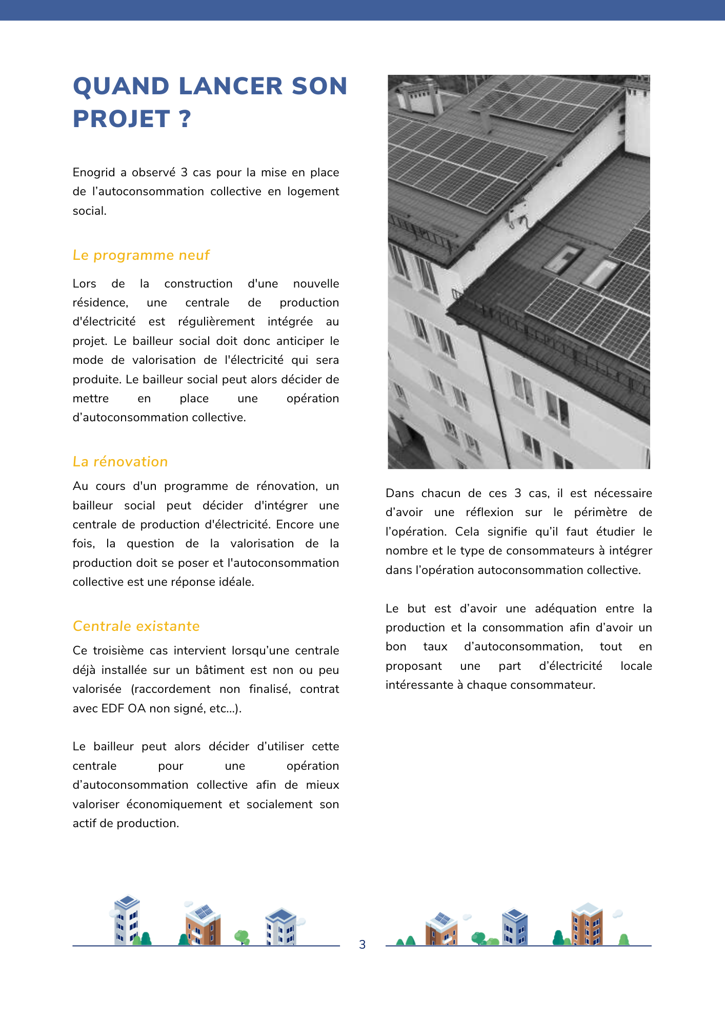 Bailleur social quand lancer son projet en autoconsommation collective