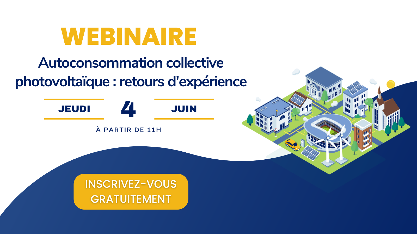 Webinaire autoconsommation collective photovoltaïque retours d'expériences